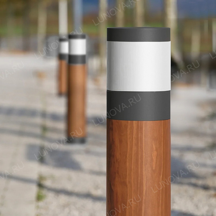 Декоративный парковый фонарь Окленд wood mini деревянный