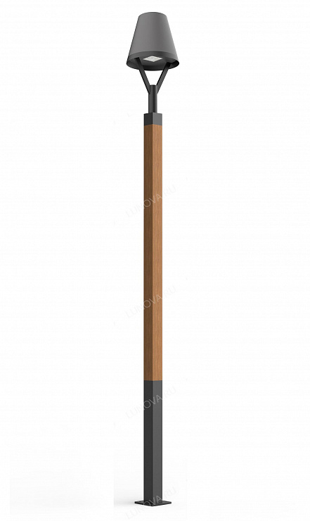 Декоративный парковый фонарь Flip wood деревянный